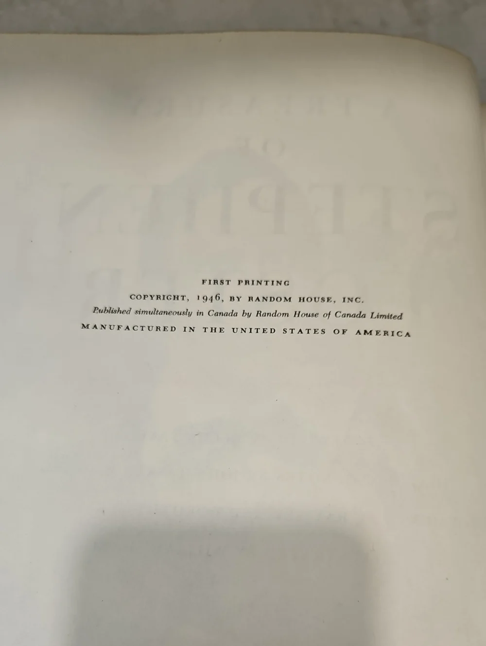 A Treasury of Stephen Foster Song Book ~ First Printing